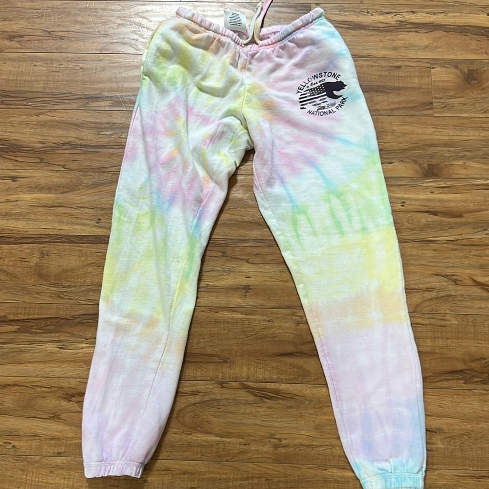Tie Dye Jogger Sweatpants From Yellowstone National Park Size Small